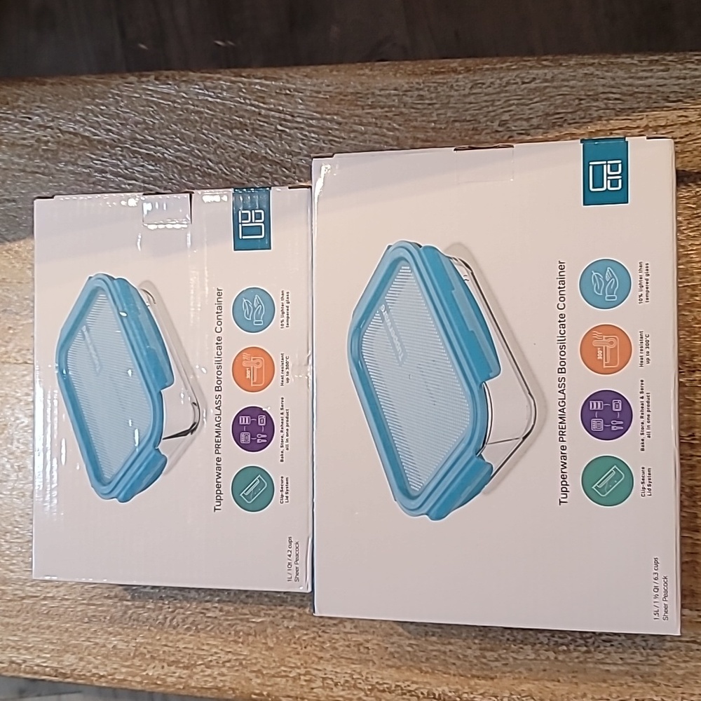 Tupperware glass containers